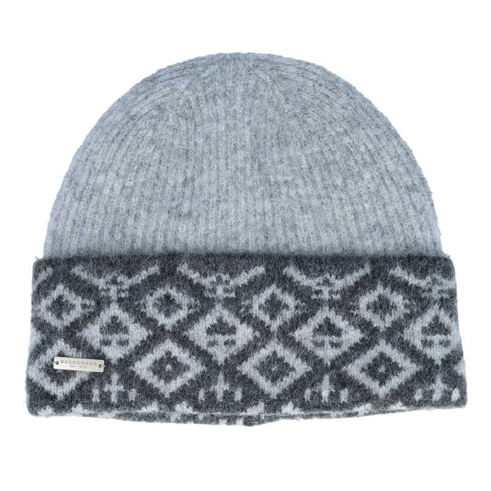 Seeberger 【 Knit With Turn-Up Smoke Gray/Anthracite Cuff Men Grey 】 ニット メンズ 灰色 グレー｜スニケス