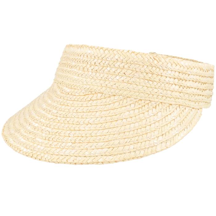 【★百貨店SALE★6/11十二時2時迄】Seeberger 【 Straw Brim Shade Natural Visor Women Beige 】 自然的 レディース ベージュ
