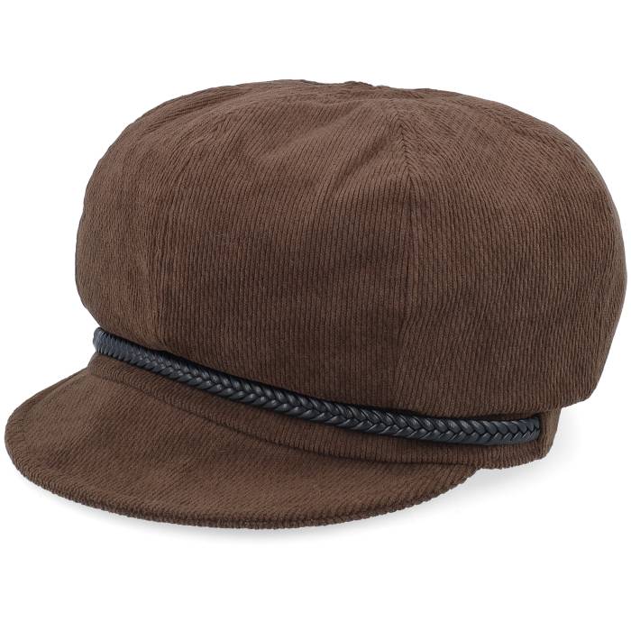 【★百貨店SALE★6/11十二時2時迄】Seeberger 【 Velvet Newsboy Cap Teak Vega Cap Women Brown 】 旗がしら かぶり笠 チーク ベガ・ヴェガ レディース 赤銅色 赤銅色