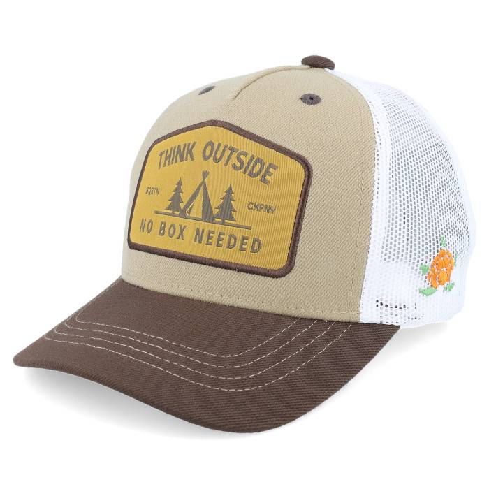 【★百貨店SALE★6/11真夜中2時迄】Sqrtn 【 Kids Outside Cap Khaki A-Frame Trucker Kids Beige 】 旗がしら かぶり笠 カーキ トラッカー お坊っちゃん キッズ ベージュ