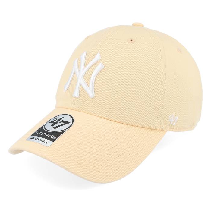 フォーティーセブンブランド 47 Brand 【 New York Yankees Clean Up Apricot Dad Cap Men Beige 】 ヤンキース キャップ 帽子 メンズ ベージュ｜スニケス 15,466円