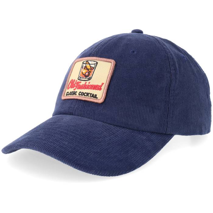 アイコニック Iconic 【 Old Fashioned Classic Cocktail Heritage Corduroy Oxford Blue Dad Cap Men Blue 】 クラシック コーデュロイ オックスフォード 青色 ブルー キャップ 帽子 メンズ 青色 ブルー｜スニケス