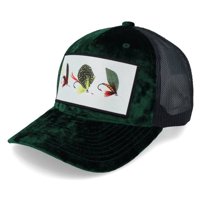 Skillfish 【 Fishing Flies Velvet Green/Black Trucker Men Green 】 トラッカー メンズ green 緑・グリーン｜スニケス