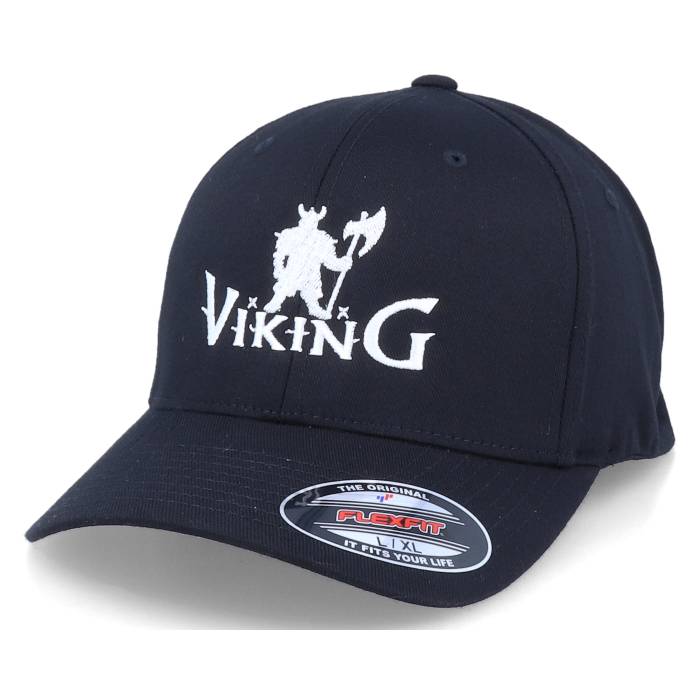 Vikings 【 Viking Warrior Logo Black Flexfit Men Black 】 ウォリアー ロゴ 黒色 ブラック メンズ 黒色 ブラック|スニケス