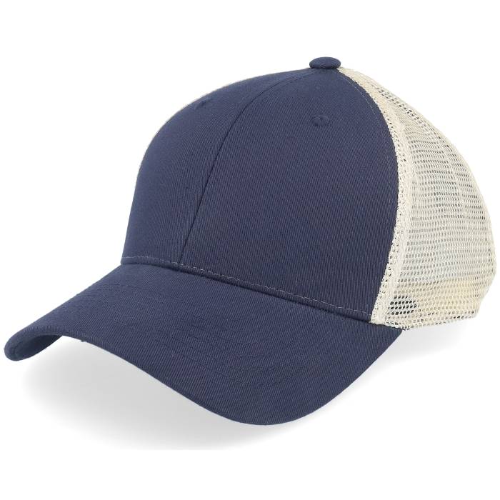【★百貨店SALE★6/11夜夜中2時迄】Wei 【 Wilja Blue/Beige High Crown Trucker Cap Women Blue 】 ご機嫌 トラッカー 旗がしら かぶり笠 レディース 青味 青み