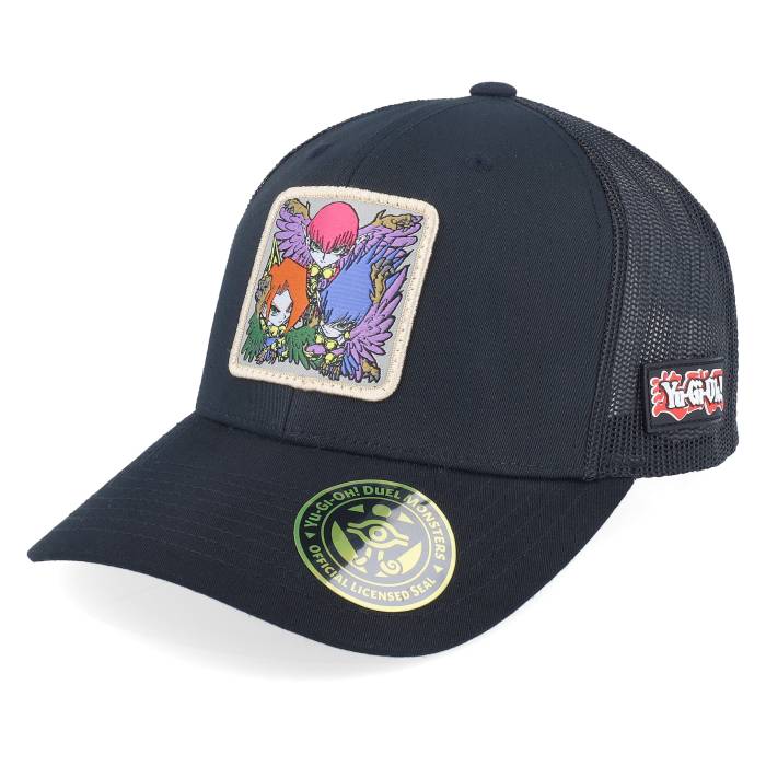 Yu-Gi-Oh! 【 Harpie Lady Sisters Black Trucker - Yu-Gi-Oh Men Black 】 黒色 ブラック トラッカー メンズ 黒色 ブラック｜スニケス 14,839円