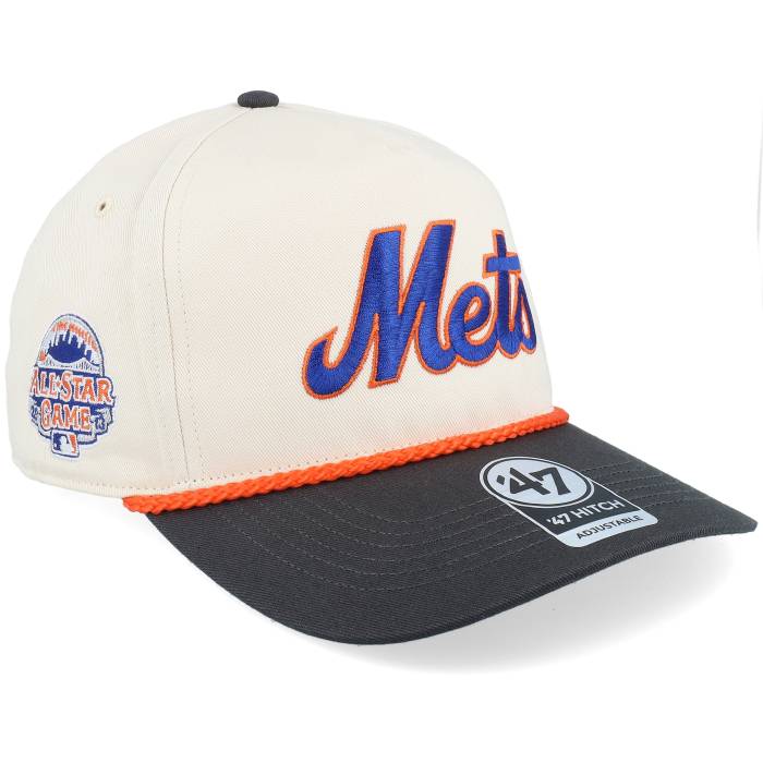 フォーティーセブンブランド 47 Brand 【 Hatstore Exclusive X New York Mets Cooperstown All Star Game Crosstown Script Hitch Natural A-Frame Adjustable Men Beige 】 メッツ クーパーズタウン Game ゲーム スクリプト ナチュ|スニケス