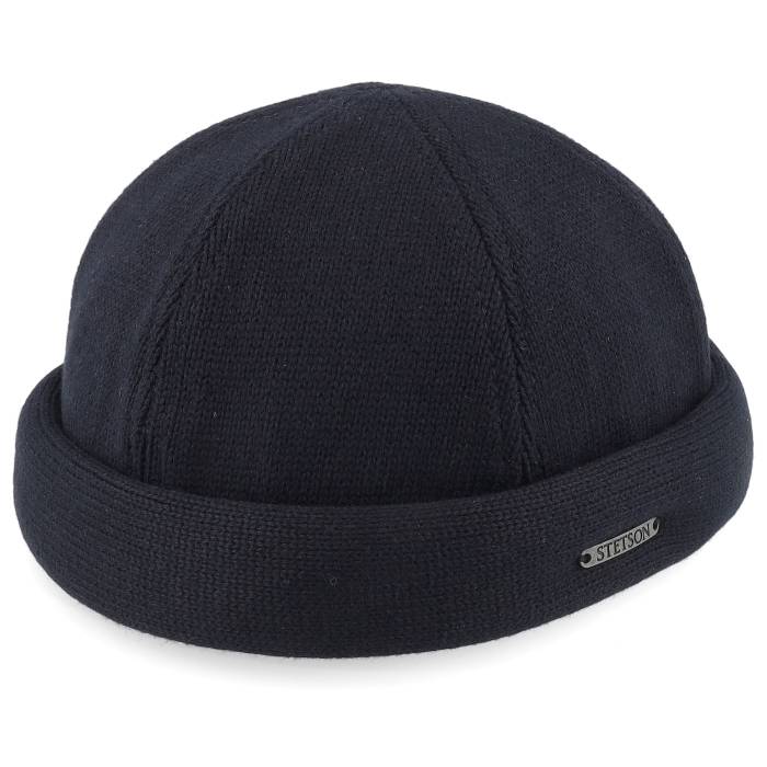 ステットソン Stetson 【 Cotton Knit Black Docker Men Black 】 編み物 黒いこと 黒いこと メンズ 黒いこと 黒いこと