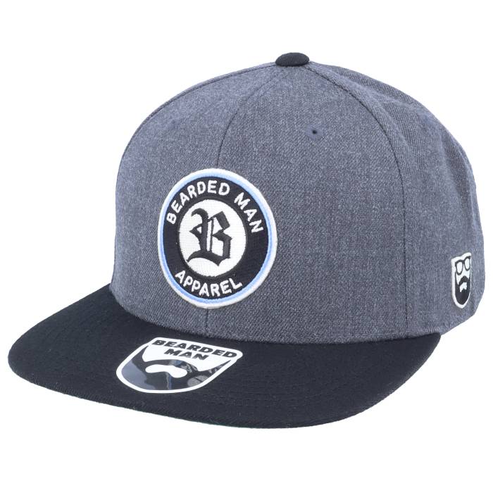 Bearded Man 【 Old English B Patch Charcoal Grey/Black Snapback Men Grey 】 チャコール Snapback スナップバック バッグ メンズ 灰色 グレー|スニケス