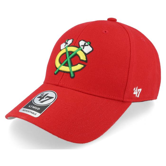 フォーティーセブンブランド 47 Brand 【 Chicago Blackhawks Mvp Red Adjustable Men Red 】 シカゴ ブラックホークス Red 赤・レッド メンズ Red 赤・レッド｜スニケス