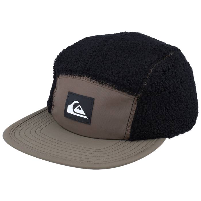 クイックしろがね色 Quiksilver 【 Alaska Cap Chocolate Brown 5-Panel Men Brown 】 旗がしら かぶり笠 赤銅色 赤銅色 メンズ 赤銅色 赤銅色