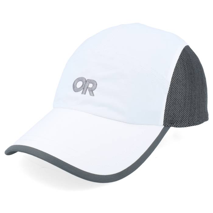 アウトドア問い合わせ Outdoor Research 【 Swift Cap White/Light Grey 5-Panel Men White 】 Swift 旗がしら かぶり笠 薄墨色 薄墨色 メンズ 白いこと 白いこと