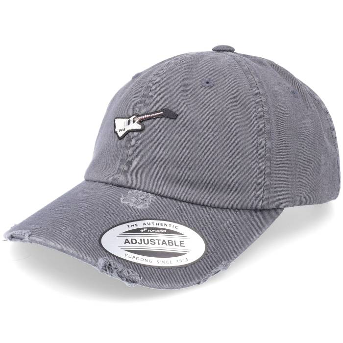 Abducted 【 Explorer Guitar Patch Grey Destroyed Dad Cap Men Grey 】 灰色 グレー キャップ 帽子 メンズ 灰色 グレー