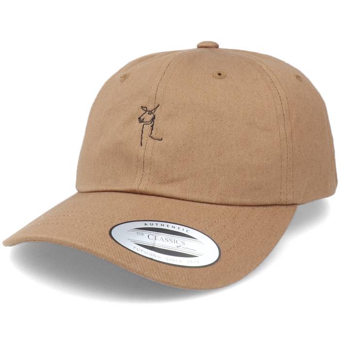 Abducted 【 Llama One Line Tan Dad Cap Men Beige 】 キャップ 帽子 メンズ ベージュ