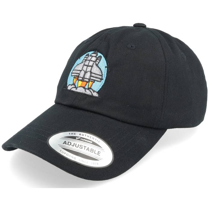 Abducted 【 Space Rocket Launch Black Dad Cap Men Black 】 黒色 ブラック キャップ 帽子 メンズ 黒色 ブラック