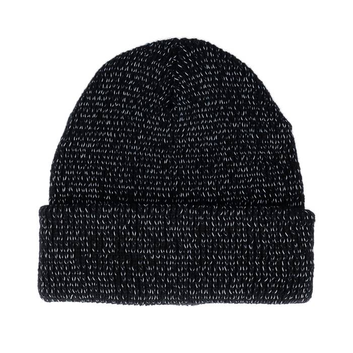 Beechfield 【 Reflective Black Cuff Blank Beanie Men Black 】 黒色 ブラック キャップ 帽子 メンズ 黒色 ブラック