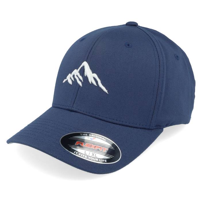 Wild Spirit 【 Mountain 3D White/Navy Flexfit Men Blue 】 メンズ 青色 ブルー|スニケス