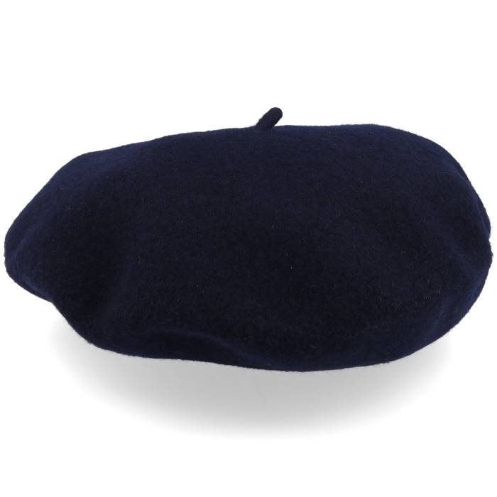 【★百貨店SALE★6/11夜夜中2時迄】Seeberger 【 Boiled Wool Navy Beret Women Blue 】 紺色 米国海軍 レディース 青味 青み