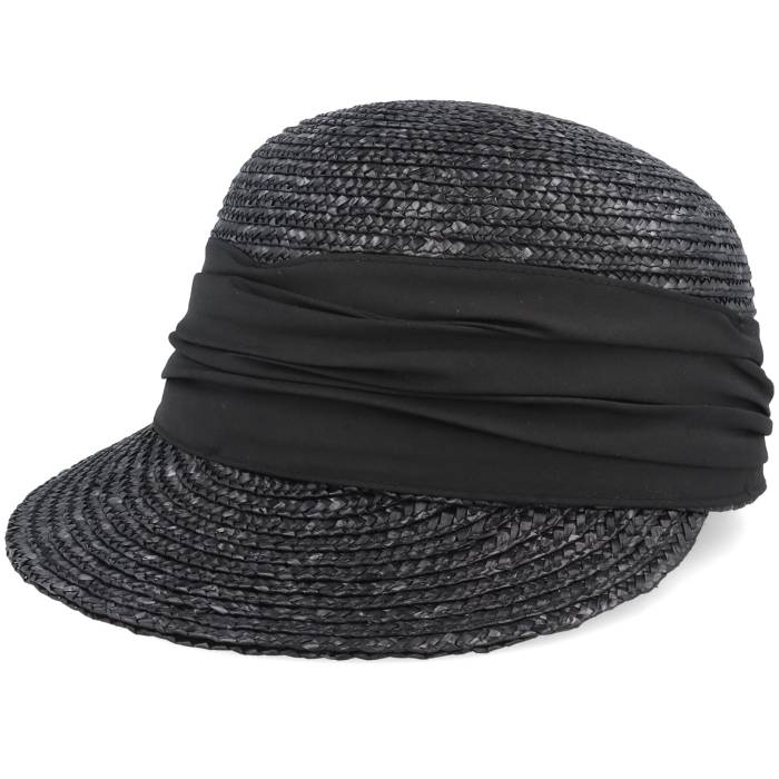 Seeberger 【 Cap In Straw Braid Black Straw Hat Men Black 】 旗がしら かぶり笠 黒いこと 黒いこと メンズ 黒いこと 黒いこと