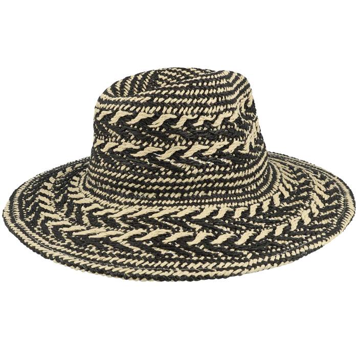 Barts 【 Hibiscus Hat Black/Beige Straw Hat Men Beige / Black 】 メンズ ベージュ 黒色 ブラック｜スニケス