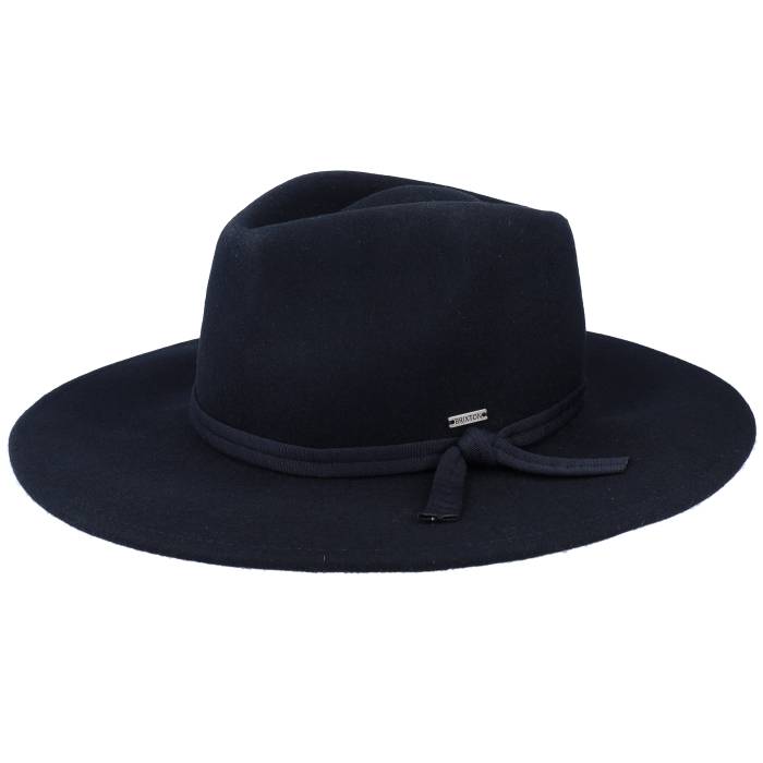 ブリクス英トン Brixton 【 Joanna Packable Hat Black Fedora Women Black 】 黒いこと 黒いこと レディース 黒いこと 黒いこと