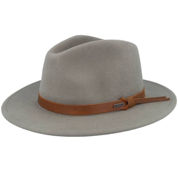 ブリクストン Brixton 【 Messer Traditional Brindle Fedora Men Green 】 メンズ green 緑・グリーン