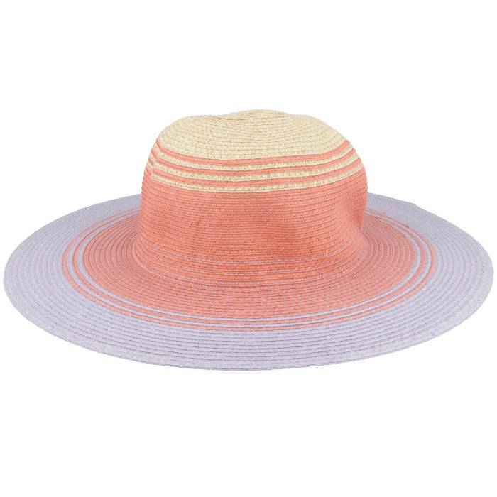 Seeberger 【 Paper Trim Flapper Hat Linen/Sandal Sun Hat Women 】 レディース
