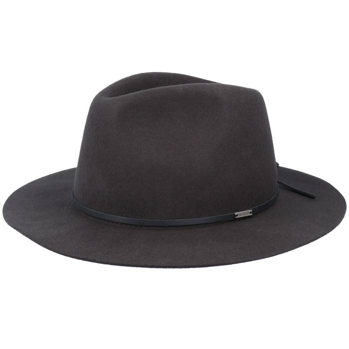 ブリクストン Brixton 【 Wesley Packable Washed Black Xl Fedora Men Black 】 黒色 ブラック メンズ 黒色 ブラック 27,602円