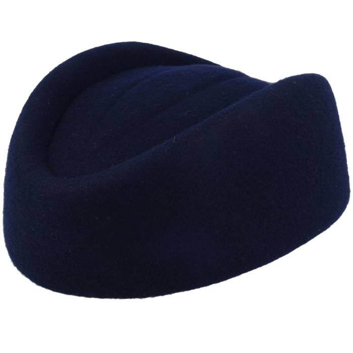 【 Womens Navy Blue Stewardess Pillbox Hat Women Blue 】 レディース 紺色 米国海軍 青味 青み レディース 青味 青み