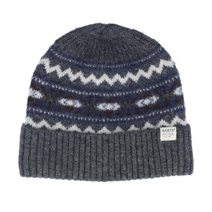 Barts 【 Sybe Beanie Dark Heather Cuff Men Grey 】 キャップ 帽子 heather ヘザー メンズ 灰色 グレー
