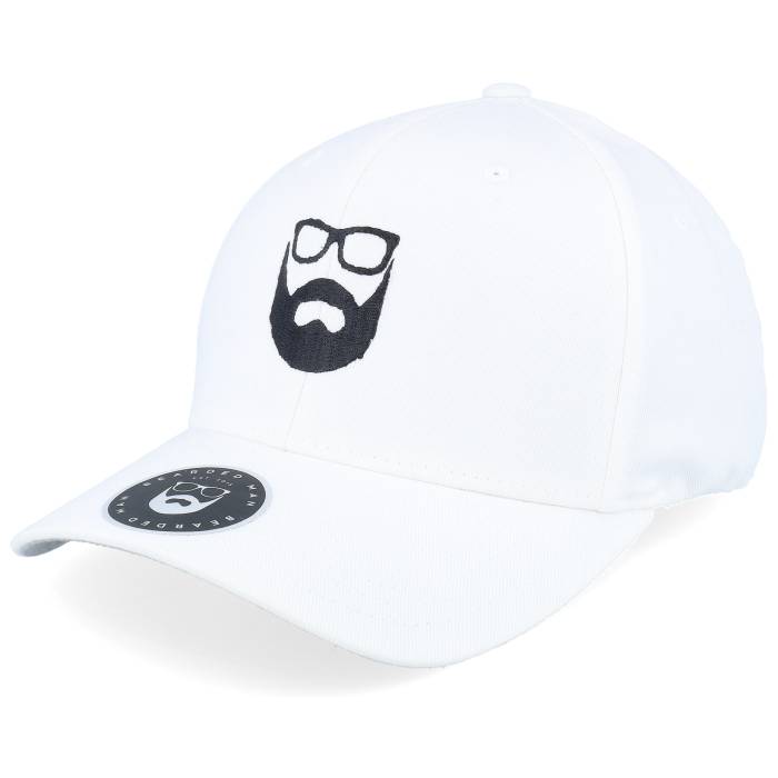 Bearded Man 【 Logo White Flexfit Men White 】 ロゴ 白色 ホワイト メンズ 白色 ホワイト