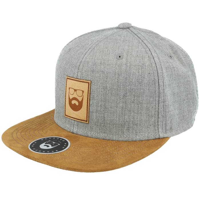 Bearded Man 【 Logo Patch Grey/Suede Snapback Men Grey 】 ロゴ Snapback スナップバック バッグ メンズ 灰色 グレー｜スニケス