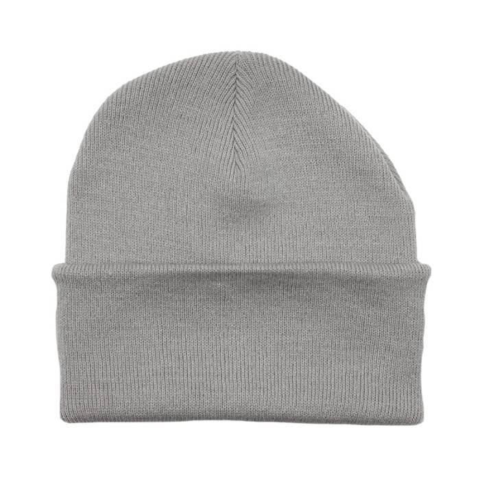 Beechfield 【 Light Grey Cuff Blank Beanie Men Grey 】 灰色 グレー キャップ 帽子 メンズ 灰色 グレー