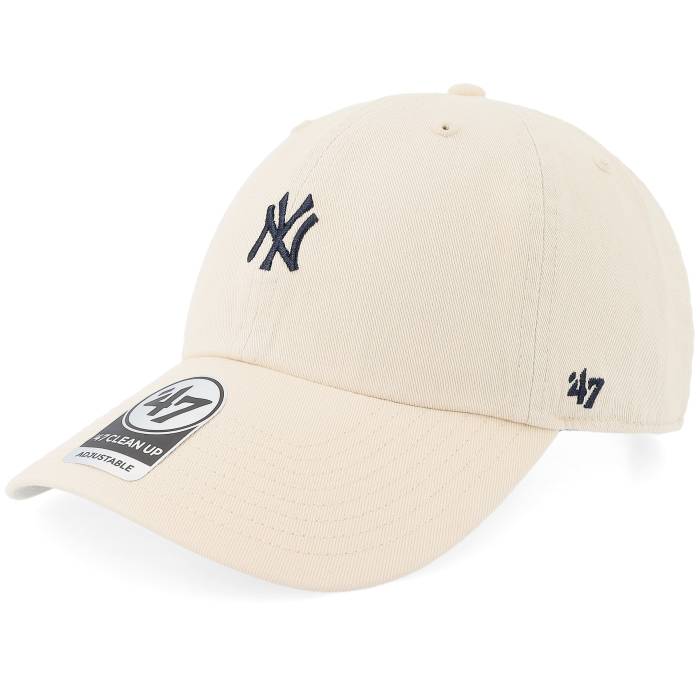 フォーティーセブンブランド 47 Brand 【 New York Yankees Mlb Base Runner Clean Up Natural Dad Cap Men Beige 】 ヤンキース ナチュラル キャップ 帽子 メンズ ベージュ|スニケス