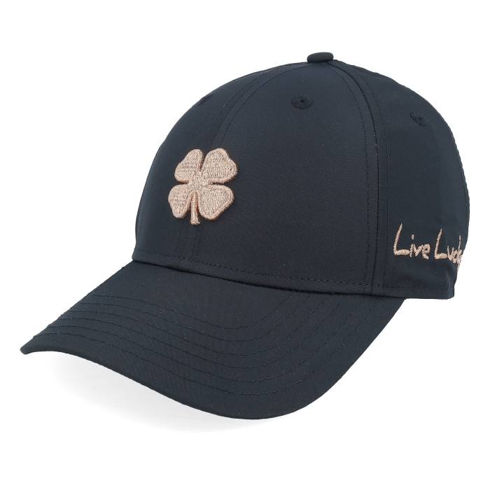 Black Clover 【 Hollywood Ladies Cap Black/Rose Gold Adjustable Women Black 】 旗がしら かぶり笠 ゴールド レディース 黒いこと 黒いこと