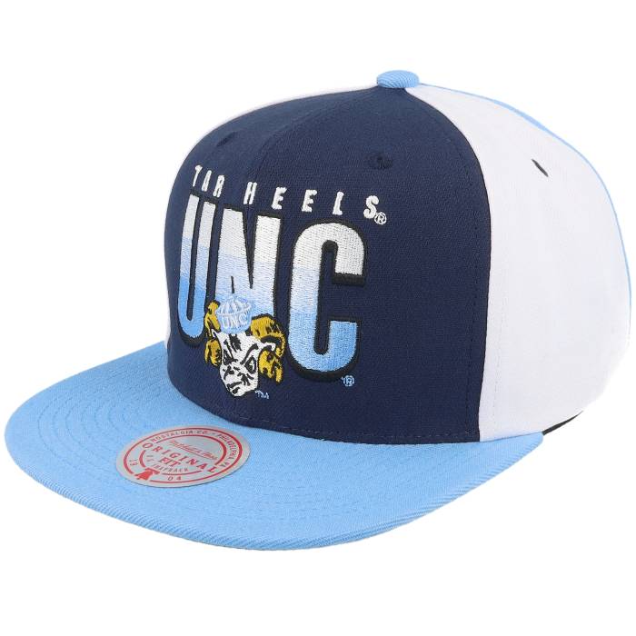 ミッチェル&ネス Mitchell & Ness 【 North Carolina Tar Heels Billboard 2 Navy/Light Blue Snapback Men Blue 】 ノース カロライナ 青色 ブルー Snapback スナップバック バッグ メンズ 青色 ブルー