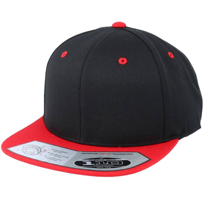 ユーポン Yupoong 【 Lux Black/Red 110 Snapback Men Black 】 Snapback スナップバック バッグ メンズ 黒色 ブラック