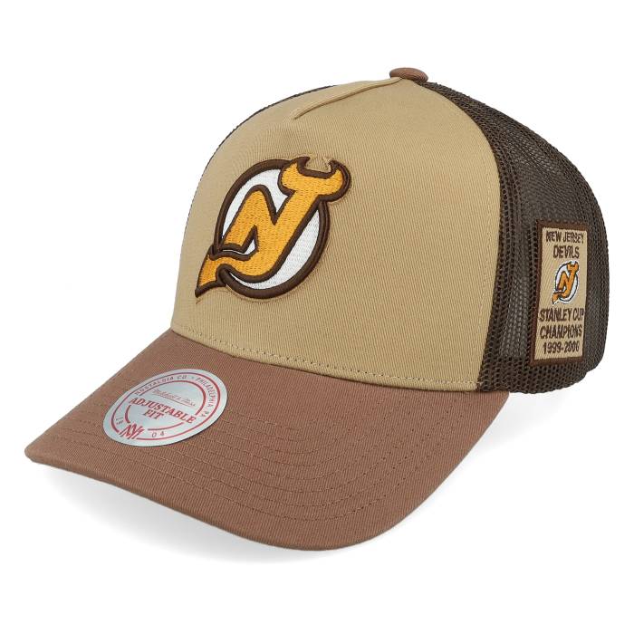 ミッチェル&ネス Mitchell & Ness 【 Hatstore Exclusive X New Jersey Devils Howdy Brown Trucker Men Brown 】 ジャージ デビルス 茶色 ブラウン トラッカー メンズ 茶色 ブラウン