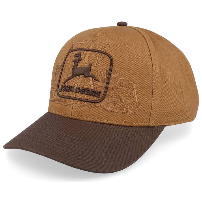 John Deere 【 Logo Silhouette Embroidered Ball Brown Adjustable Men Brown 】 ロゴ 茶色 ブラウン メンズ 茶色 ブラウン