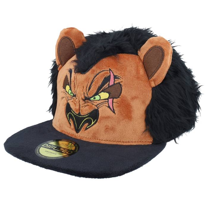 Difuzed 【 The Lion King Scar Plush Brown/Black Snapback Men Brown 】 Snapback スナップバック 御徒面子 メンズ 赤銅色 赤銅色