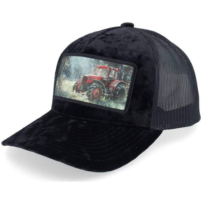 Calza Pennello 【 Abandoned Tractor Velvet Black A-Frame Trucker Men Black 】 黒色 ブラック トラッカー メンズ 黒色 ブラック