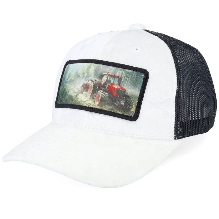 Calza Pennello 【 Kids Red Tractor Velvet White/Black A-Frame Trucker Kids White 】 Red 赤・レッド トラッカー ジュニア キッズ 白色 ホワイト 14,630円