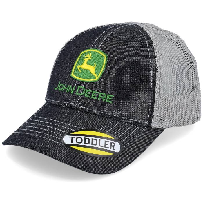 John Deere 【 Kids Dark Denim Meshback Black/Grey Trucker Kids Black 】 デニム トラッカー ジュニア キッズ 黒色 ブラック 15,525円