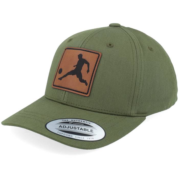 Kiddo Cap 【 Kids Football Player Engraved Olive Adjustable Kids Green 】 フットボール olive オリーブ ジュニア キッズ green 緑・グリーン|スニケス