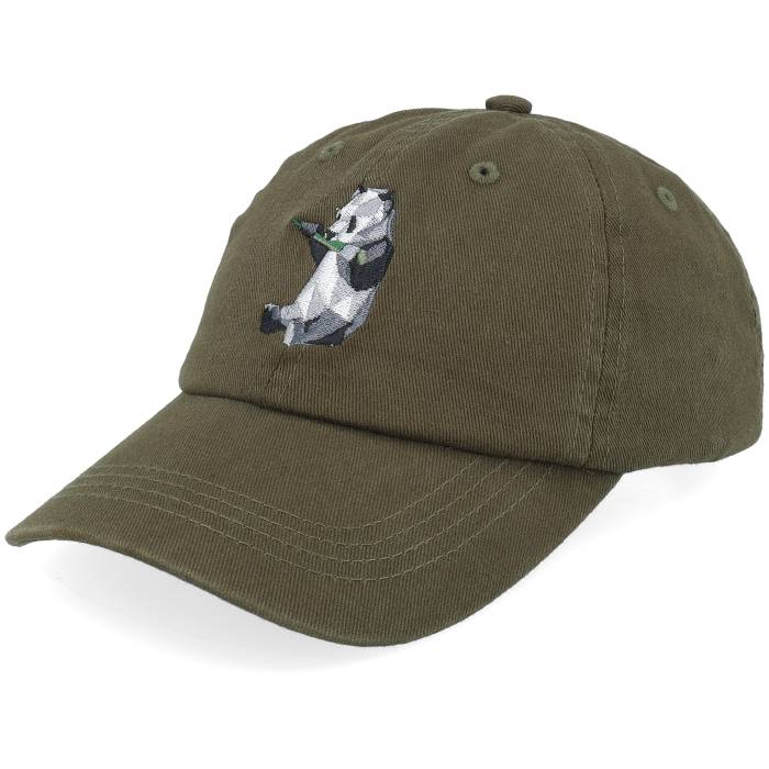 Kiddo Cap 【 Kids Paper Panda Olive Washed Dad Cap Kids Green 】 olive オリーブ キャップ 帽子 ジュニア キッズ green 緑・グリーン｜スニケス