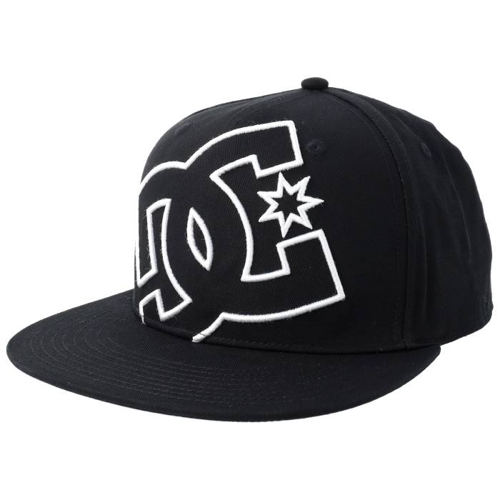 ディーシー Dc 【 Double That Cap Black Snapback Men Black 】 旗がしら かぶり笠 黒いこと 黒いこと Snapback スナップバック 御徒面子 メンズ 黒いこと 黒いこと