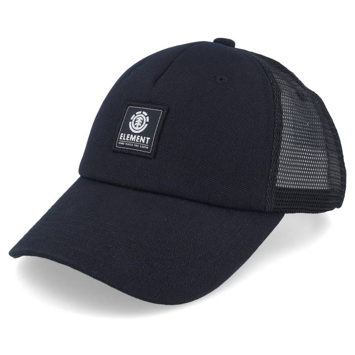 エレメント Element 【 Icon Mesh Cap All Black Trucker Men Black 】 アイコン キャップ 帽子 黒色 ブラック トラッカー メンズ 黒色 ブラック｜スニケス