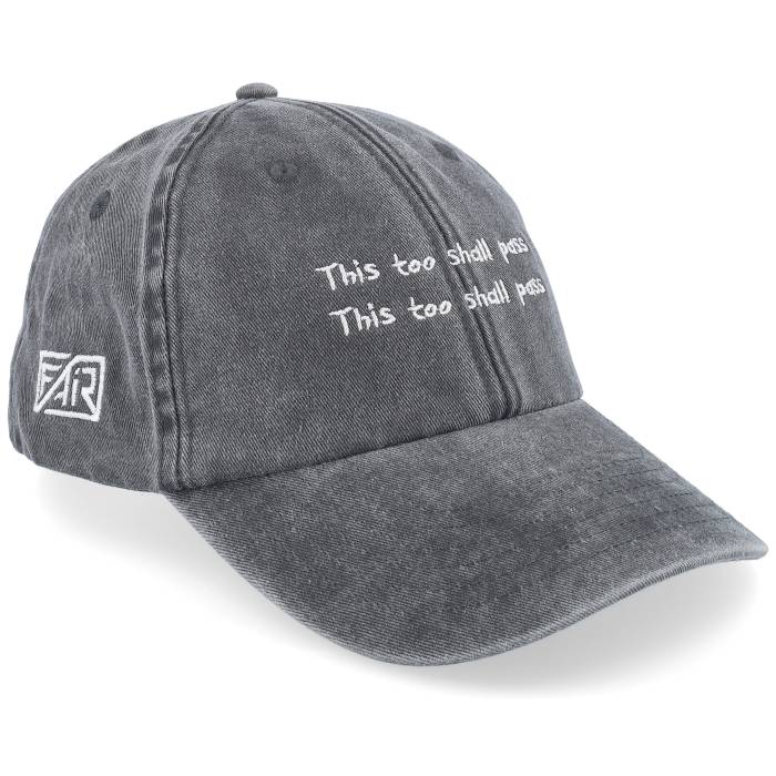 Fair 【 This Too Shall Pass Black Dad Cap Men Black 】 黒色 ブラック キャップ 帽子 メンズ 黒色 ブラック|スニケス
