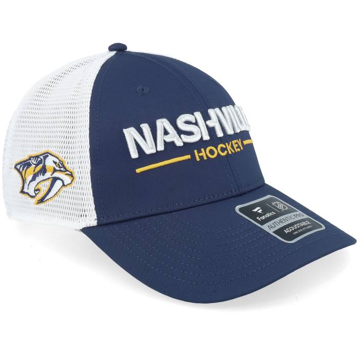 ファナティクス Fanatics 【 Nashville Predators Authentic Pro Rink Navy/White Trucker Men Blue 】 ナッシュ大建築 プレデターズ オーセンティック 労働者階級 トラッカー メンズ 青味 青み