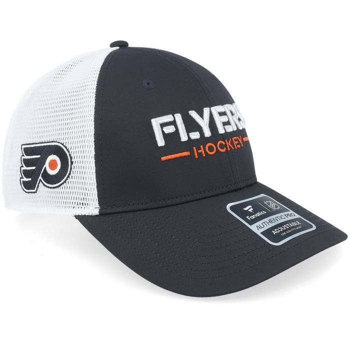 ファナティクス Fanatics 【 Philadelphia Flyers Authentic Pro Rink Black/White Trucker Men Black 】 兄弟愛の都市 フライヤーズ オーセンティック 労働者階級 トラッカー メンズ 黒いこと 黒いこと
